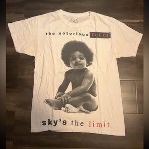 Mint White Graphic Tee with Red and Black Accents